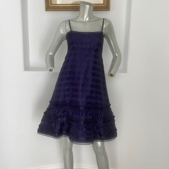 Marc By Marc Jacobs Deep Iris Multi Babydoll Dress Size 4 BNWT
